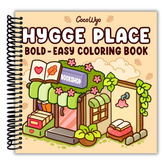 Hygge Place: Coloring Book for Adults and Teens, Bold and Easy Designs for Relaxation with Cozy Little Corners (Spiral Bound)