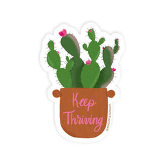Keep Thriving Cactus Sticker