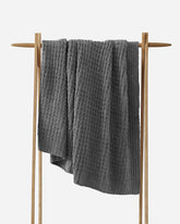 Waffle Lightweight Throw Granite