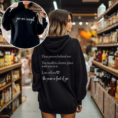 Dear Person Behind Me Graphic Hoodie