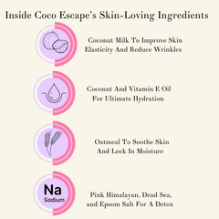 Coco Escape Aromatherapy Bath Soak for Stress Relief