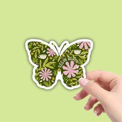 Begin Again Butterfly Sticker