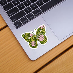 Begin Again Butterfly Sticker