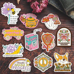 Retro Positivity 11 Sticker Pack