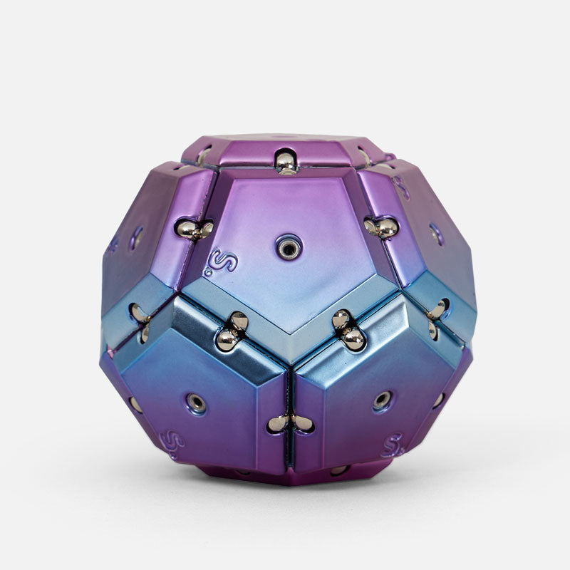 Chrome Geode Purple Sphere
