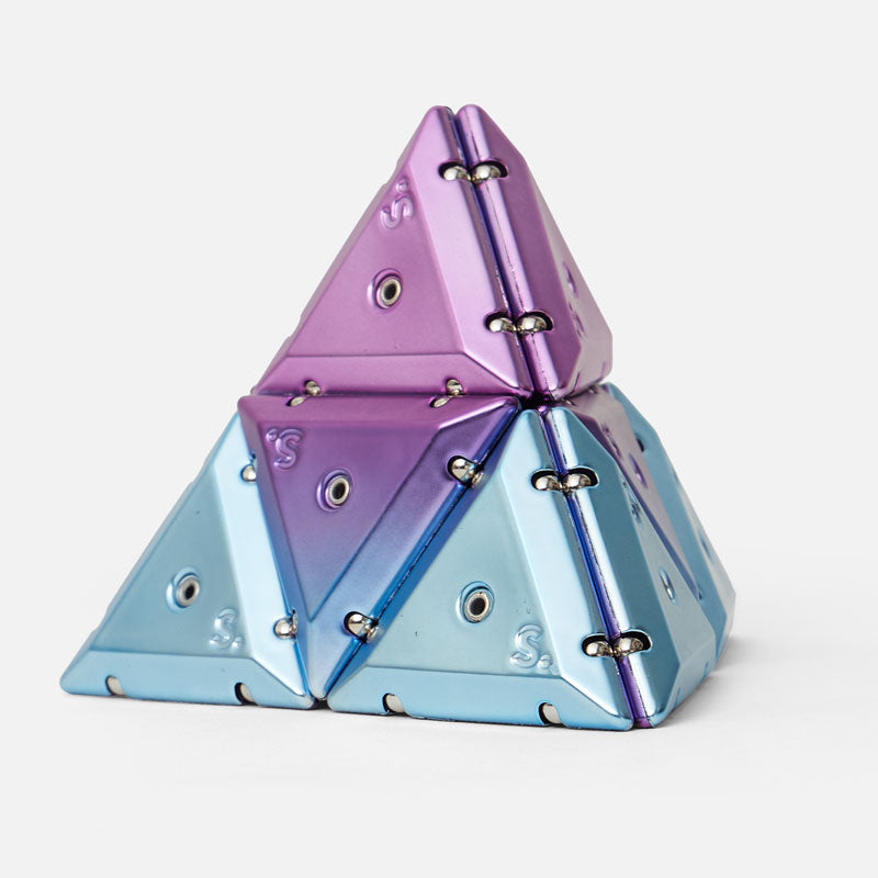 Chrome Geode Purple Pyramid