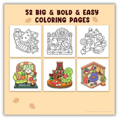 Hygge Place: Coloring Book for Adults and Teens, Bold and Easy Designs for Relaxation with Cozy Little Corners (Spiral Bound)
